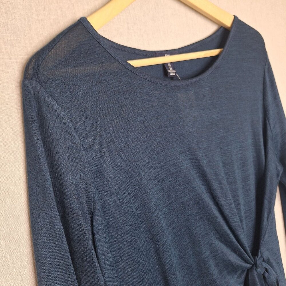 NWT Gap Lightweight Long Sleeve Knot Dress Size L Stretchy Flattering Soft Prepp - Picture 5 of 8